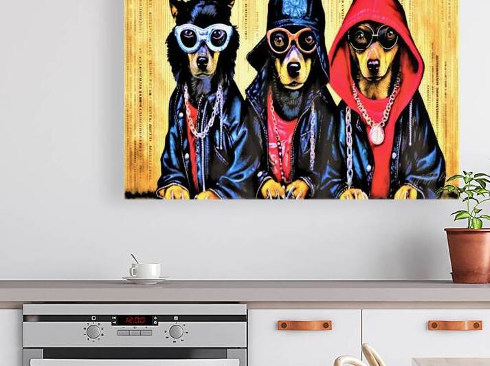 Rat Pack Chihuahuas by SykArt Designs