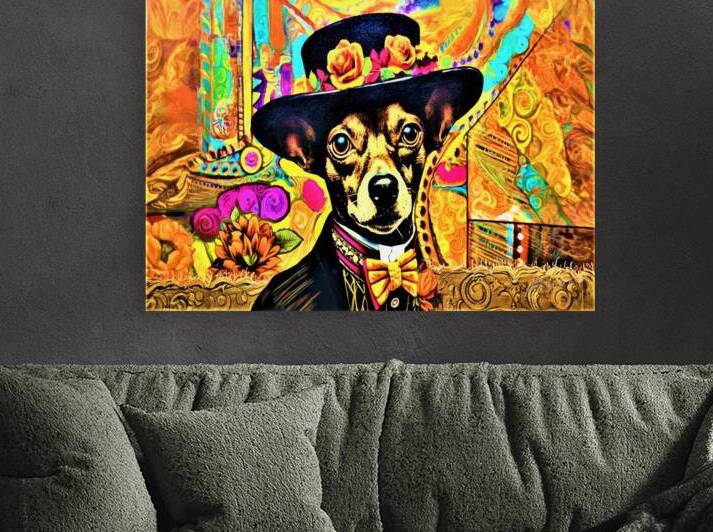 Godfather Chihuahua by SykArt Designs
