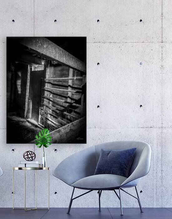 Stall in BW by Kelly S Larson