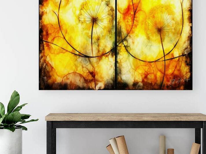 Dandelion Outline by SykArt Designs