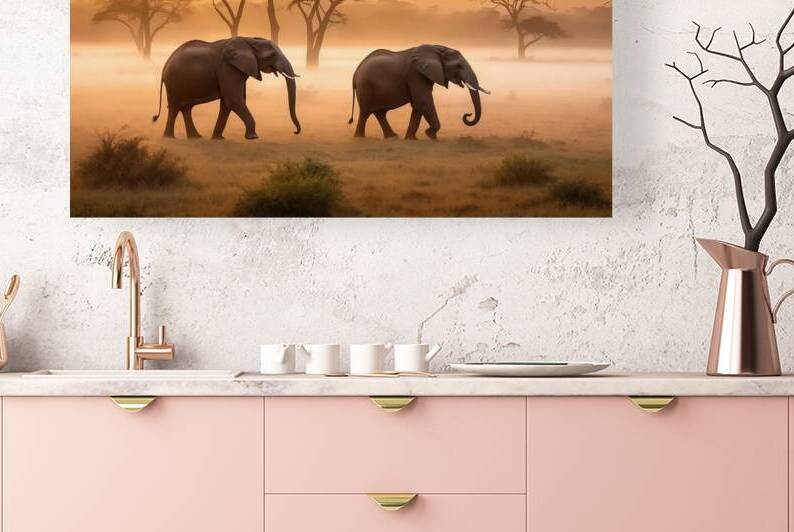  African elephants by Joaquin Corbalan