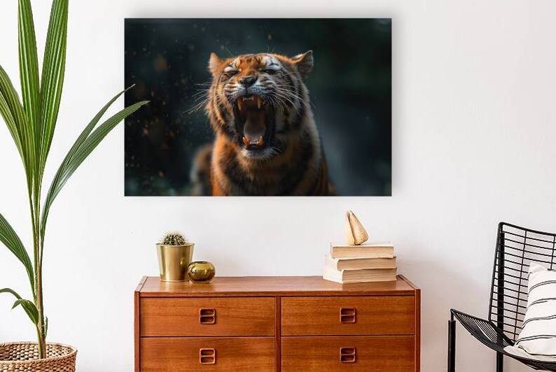  intense expression of a tiger  by Joaquin Corbalan