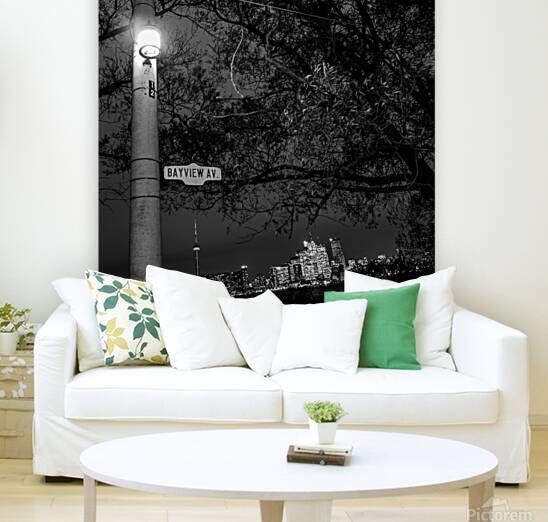 toronto skyline at night  square 425 Twelve 13k.j by Black And White