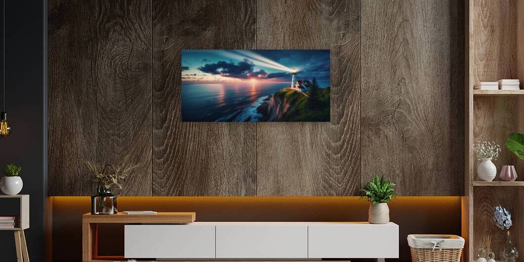 Morning Glow: The Lighthouse Above the Ocean by Jeff Folger