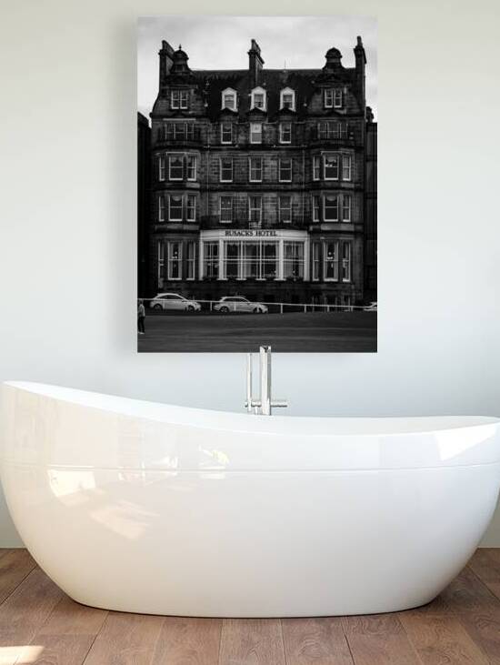 rusacks hotel on old course st andrews scotland by Black And White