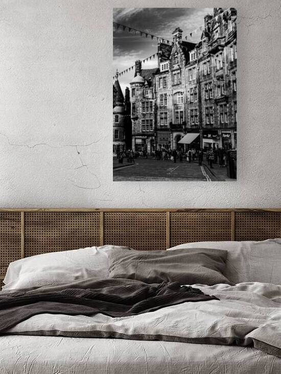 cockburn street old town edinburgh  vertical 4671 by Black And White