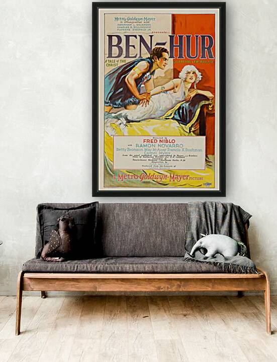 1926 ben hur movie poster by Row One Brand