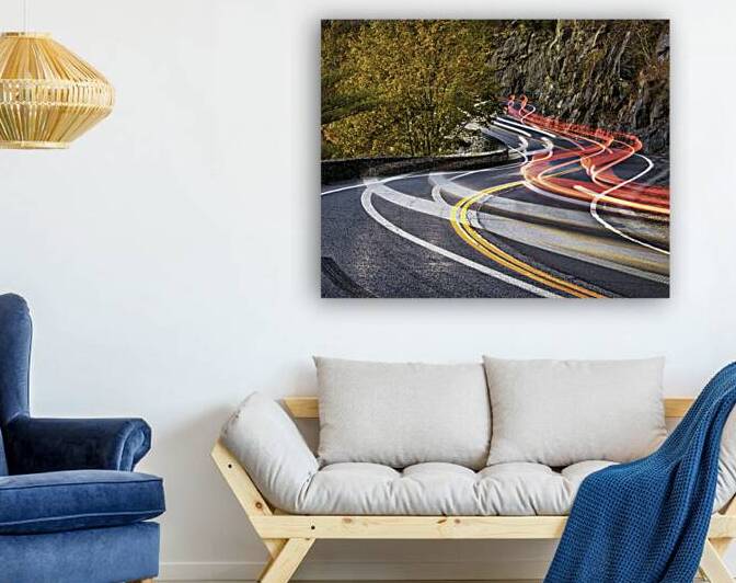 Car Trails at the Hawks Nest by Jerry Fornarotto