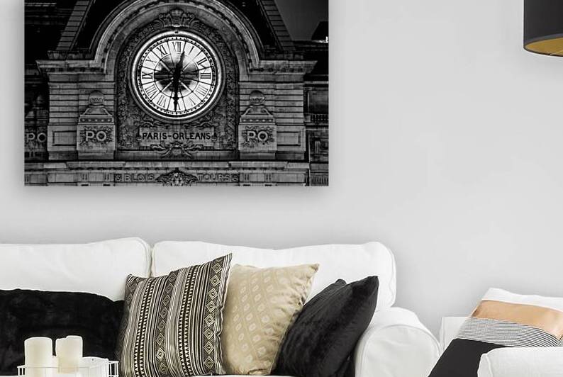 paris orleans clock musee d orsay  horizontal 246 by Black And White