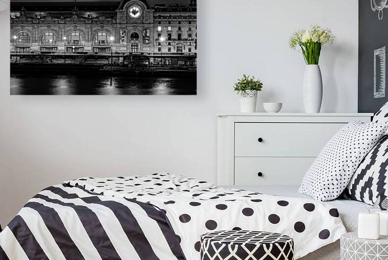 museum d orsay at night  horizontal 2489 dOrsay 1 by Black And White