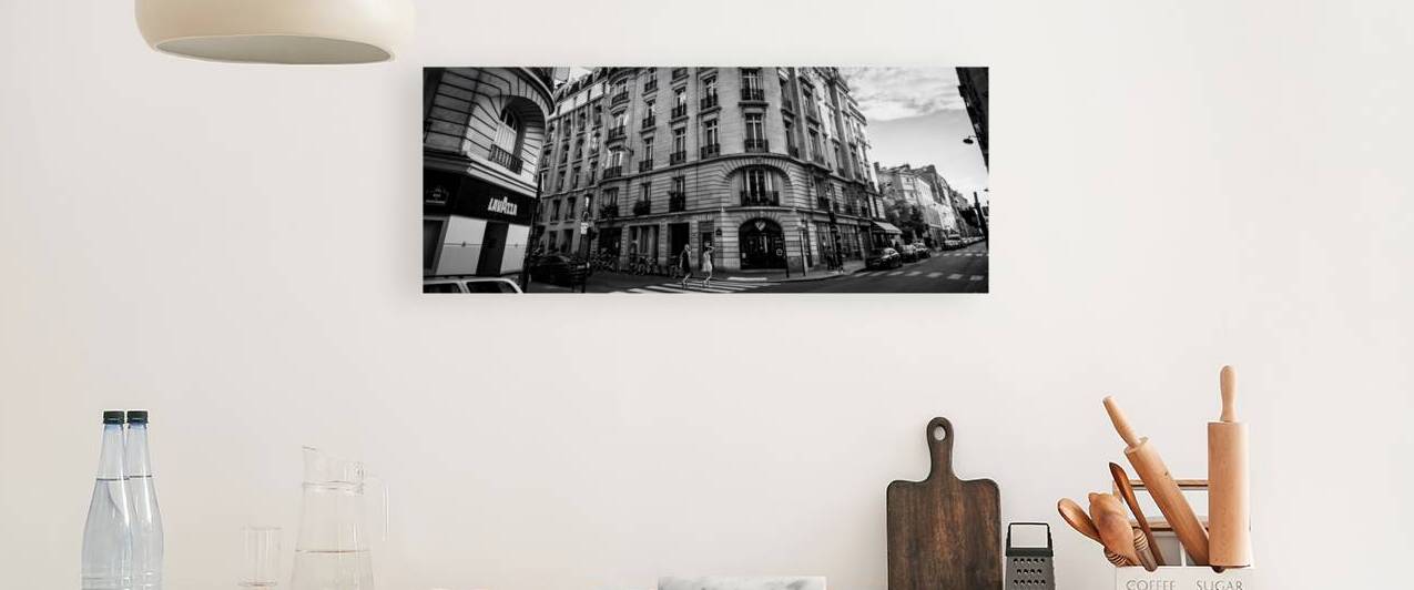 rue vaugirard sixieme arrondissement  panoramic 3 by Black And White