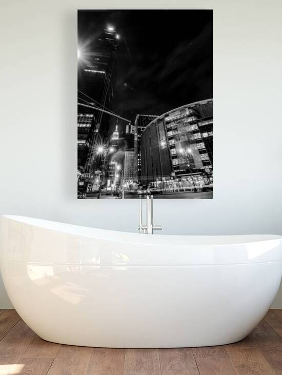 madison square garden penn station  vertical 1482 by Black And White