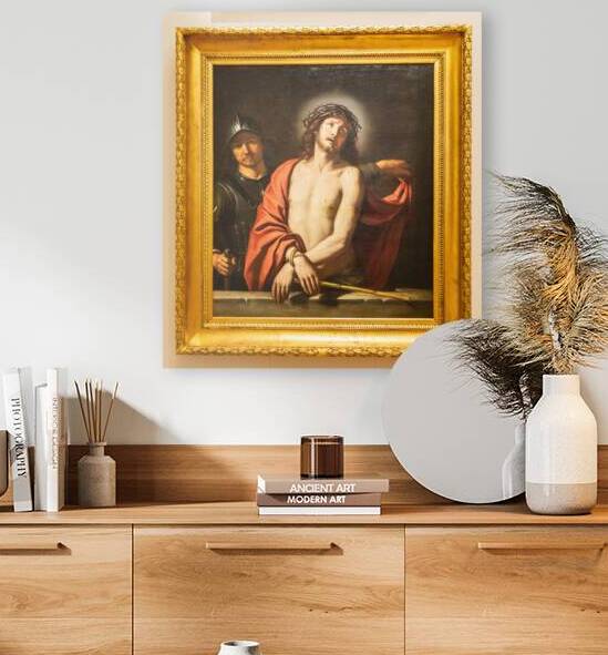 Ecce Homo by Guercino 1659. Jesus Christ prayer Catholic reli by Paolo Modena