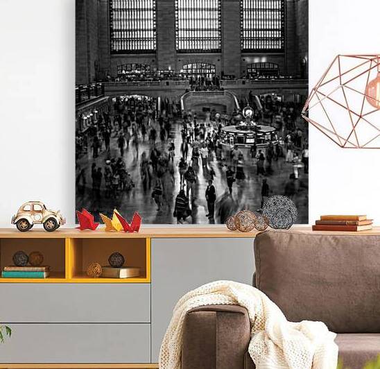 inside grand central station  square 1486 Posers by Black And White