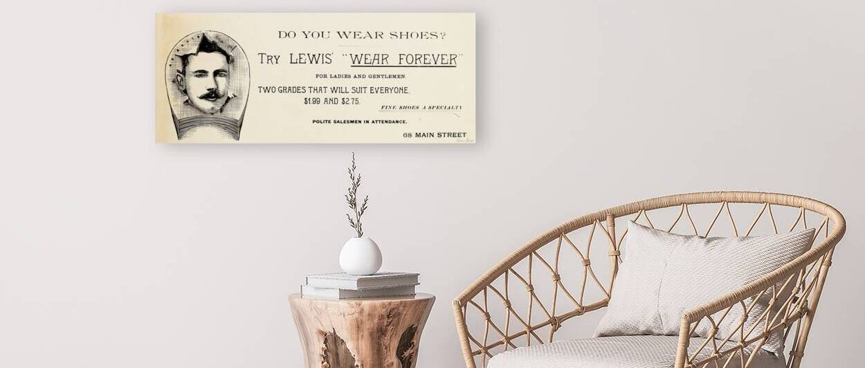 funny vintage ads do you wear shoes by Row One Brand