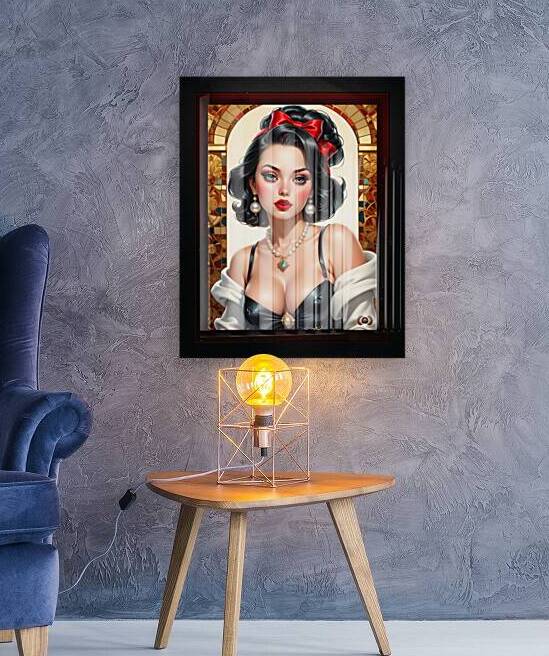 Ive Been Waiting For You Anime Pinup Captivating AI Concept Art by Xzendor7 by xzendor7