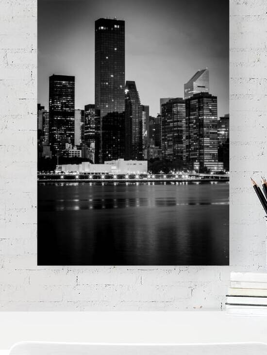 upper east side skyline uptown  vertical 1516 Upt by Black And White