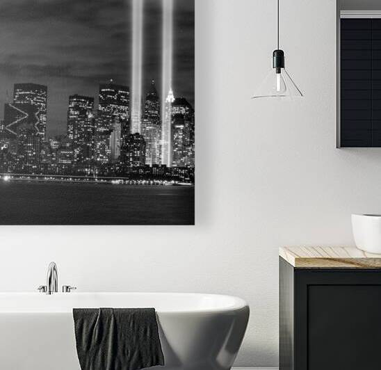 tribute in lights ground zero  square 1517 Vallia by Black And White