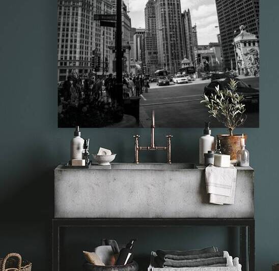 michigan avenue wacker drive  square 2025 Hoyt 13 by Black And White