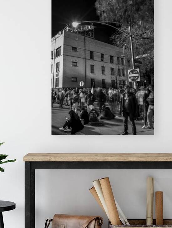 waveland avenue rooftops world series  vertical 3 by Black And White