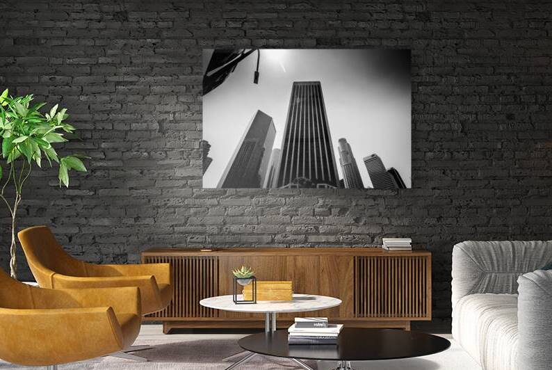 BOA building US bank buildings downtown LA  horiz by Black And White