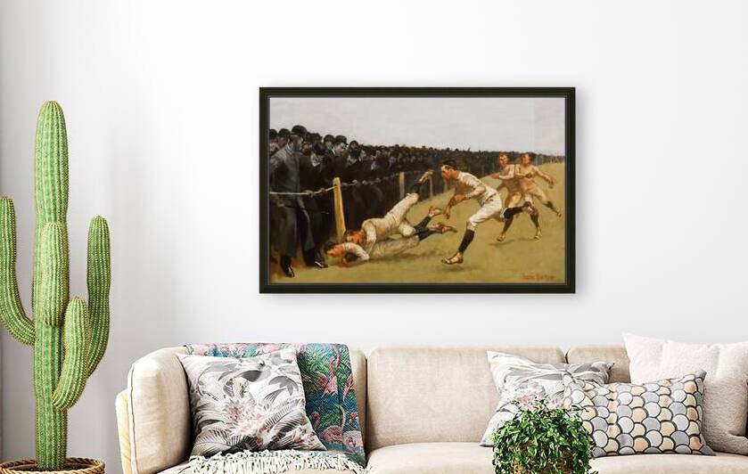 1890 yale princeton football frederic remington  by Row One Brand