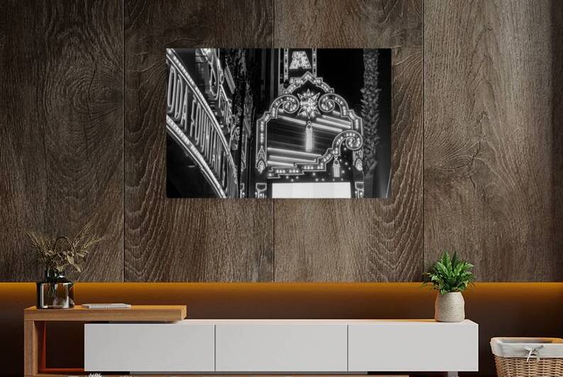 el capitan theater hollywood boulevard  horizonta by Black And White