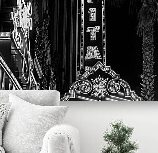 el capitan theater hollywood boulevard  square 21 by Black And White