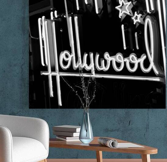 neon holllywood sign  square 223 Stars 13k by Black And White