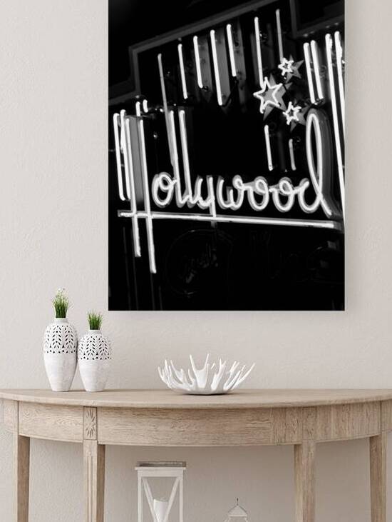 neon holllywood sign  vertical 223 Stars 13k by Black And White