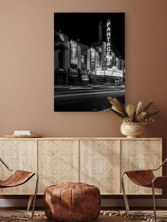 pantages theatre hollywood boulevard  vertical 26 by Black And White