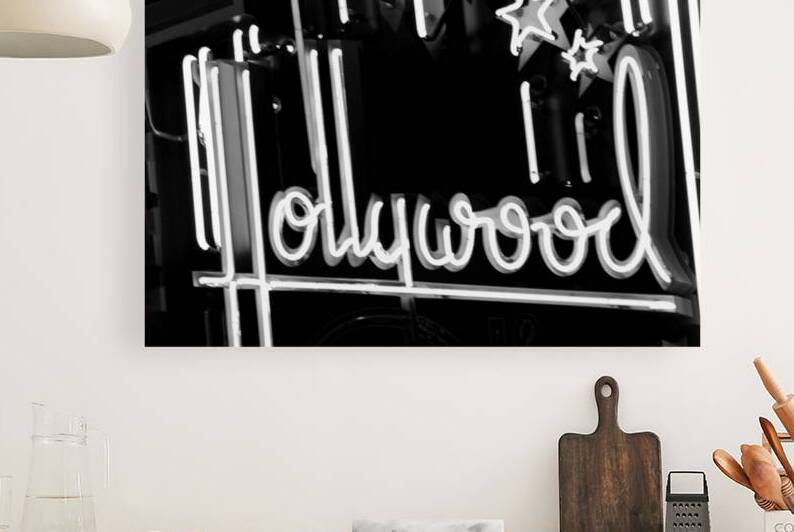 neon holllywood sign  horizontal 223 Stars 13k.jp by Black And White