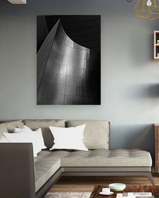 stainless steel walt disney concert hall  vertica by Black And White