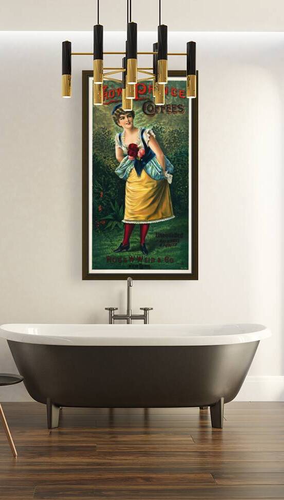 crown prince coffees ad 1886 by Row One Brand