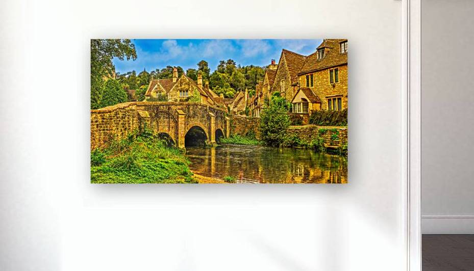 Tranquil Charm: Riverside Glimpse of Castle Combe by Big Picture Diaries