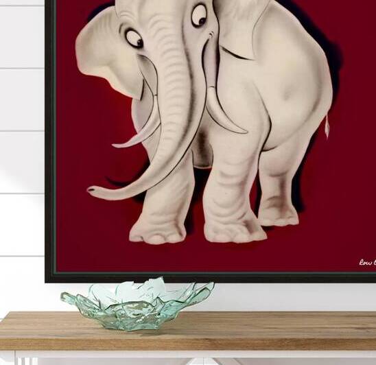 vintage elephant art by Row One Brand