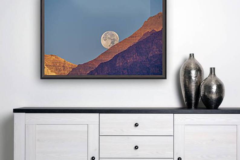 Full Moon Setting by Geoffrey Prior