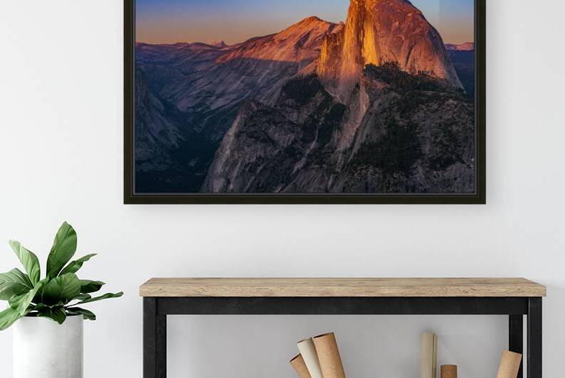 Alpine Glow on Half Dome by Geoffrey Prior