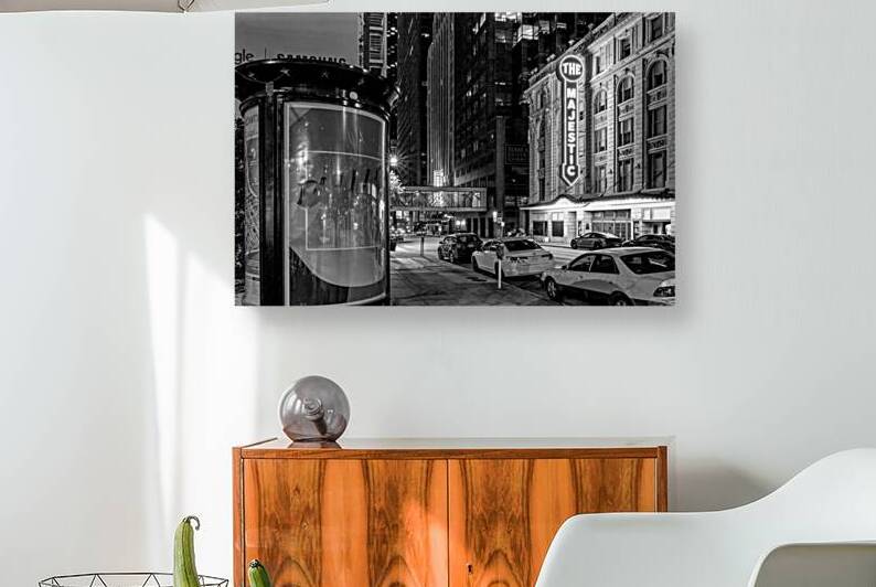 Dallas Sign And Majestic Theater Grayscale by Jennifer White