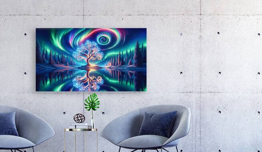 Swirling Auroras by Byron Johnson