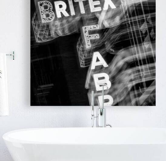 britex fabrics sign  square 2762 Britex 13k by Black And White