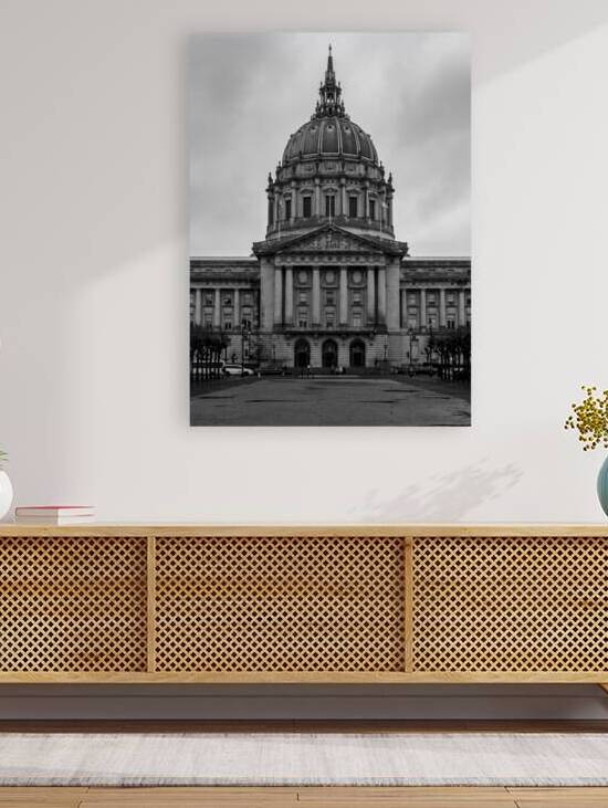 city hall san francisco  vertical 2869 Beaux 13k. by Black And White
