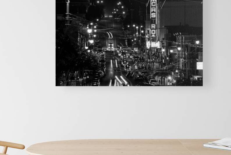 castro theater night  horizontal 2768 Castro 13k. by Black And White