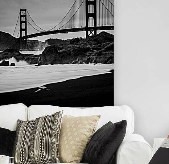 golden gate bridge baker beach  square 487 Baker by Black And White