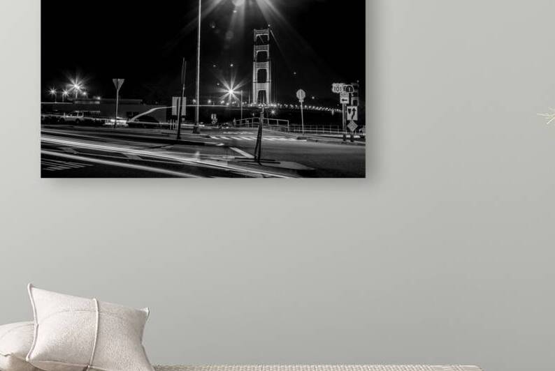 golden gate bridge at night  horizontal 4524 Nort by Black And White