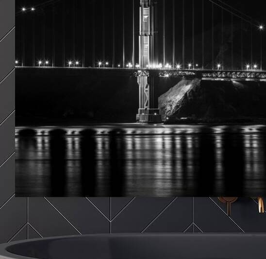 gg bridge from coit tower  square 3329 Conzelman by Black And White