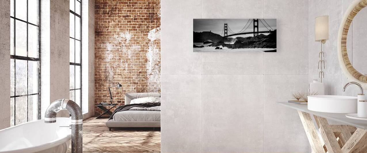 golden gate bridge baker beach  panoramic 487 Bak by Black And White