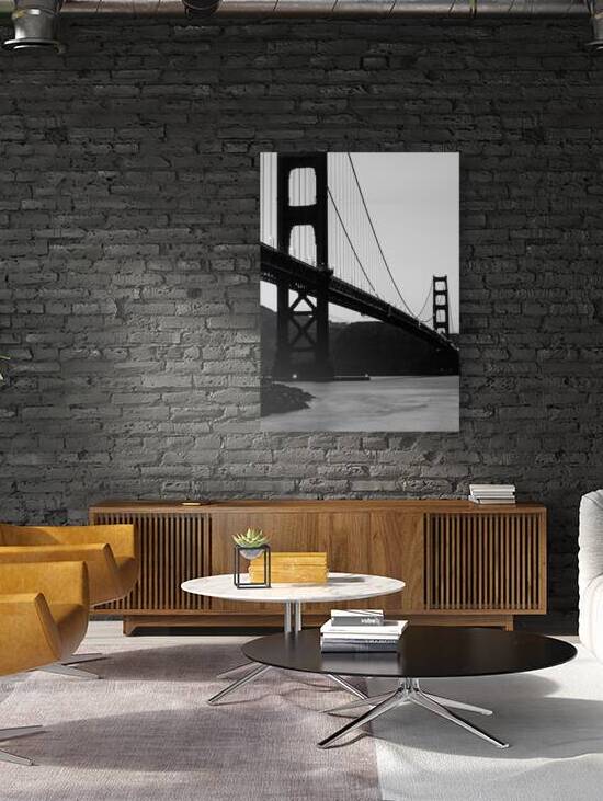 golden gate bridge at dusk  vertical 508 Strauss by Black And White