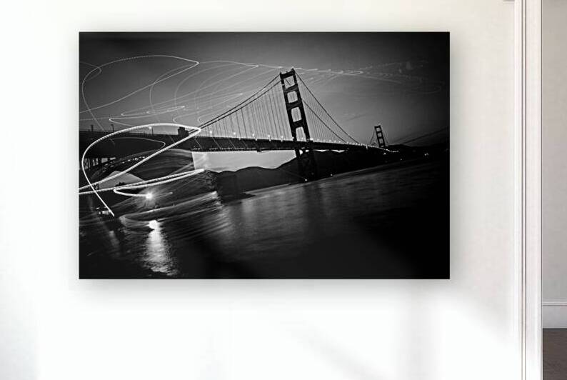 fort point and gg bridge  horizontal 493 Chrysopy by Black And White