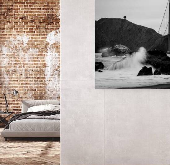 lone tree overlooks golden gate bridge  square 51 by Black And White